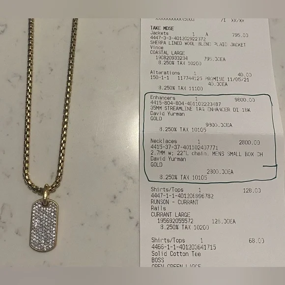 David Yurman Chain. - Picture 2 of 4